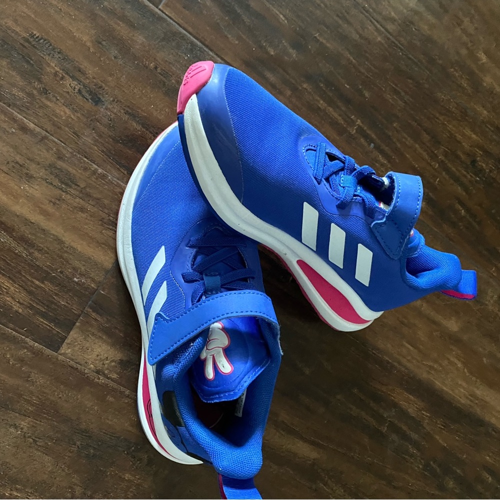 Adidas tennis shoes for girls size 3 Mickey Mouse used only once